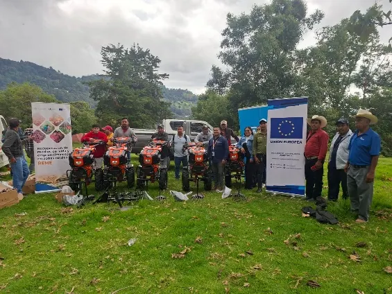 Tecnificación de cultivos con asociación ADISUC, Cuilco. FAO · Unión Europea