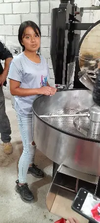 Tostado de café en organización de productores